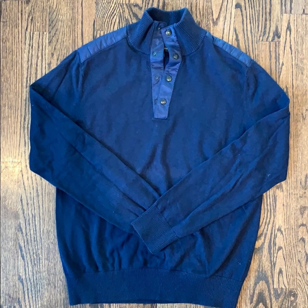 Men's Banana Republic Navy Blue Pull Over Sweater